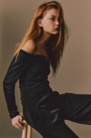 Wide satin trousers £14.00