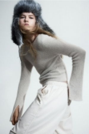 Rib-knit jumper £8.00