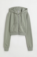 HM  Cropped zip-through hoodie