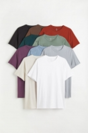 10-pack Regular Fit Round-neck T-shirts