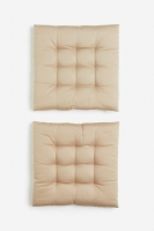 2-pack cotton seat cushions £6.00