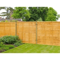 Homebase  Forest Lap Fence Panel - 6x6ft