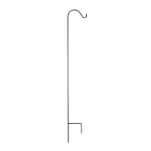 Homebase  Single Shepherd Garden Hook 48 inch - Black