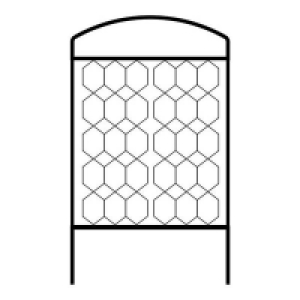Agriframes Monet Garden Screen - W 90cm x H 1.5m - Black