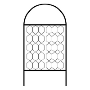 Agriframes Round Garden Screen - W 1.2m x H 2.9m - Black