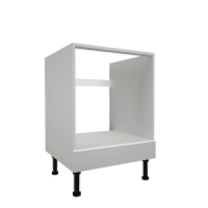 Homebase  Handleless White Gloss 600mm Built-in Oven Housing Unit