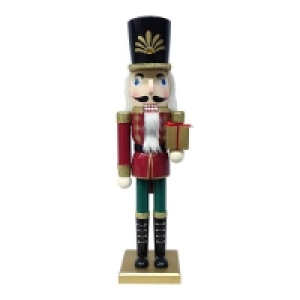 Red Wooden Nutcracker Christmas Decoration - 50cm