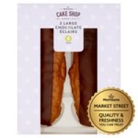 Morrisons  Market Street Large Chocolate Eclairs 