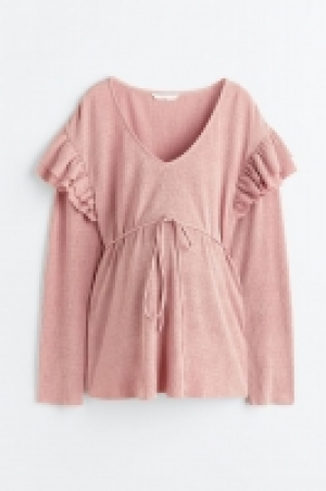 HM  MAMA Flounce-trimmed top
