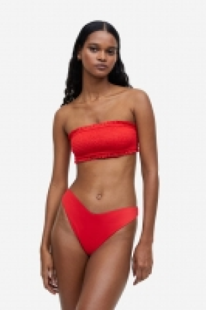 Smocked bandeau bikini top £5.00