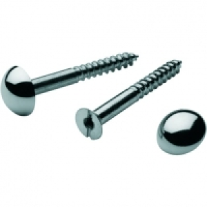 Wickes  Wickes Mirror Screws - No 8 x 23mm Pack of 4