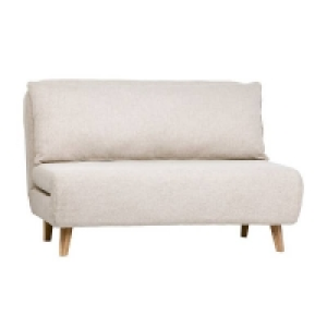 Arla Woven Fabric Folding Sofa Bed - Natural