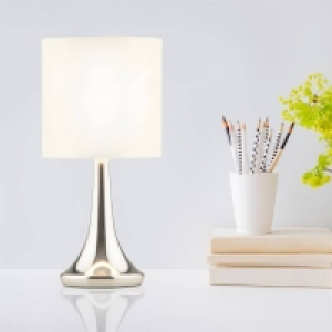 Mia Touch Table Lamp, Cream