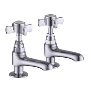 Bathstore Bensham 1895 Basin Taps - Chrome