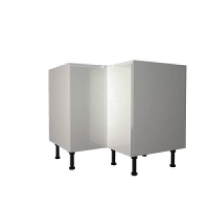 Handleless Grey Gloss 935mm Corner Base Unit