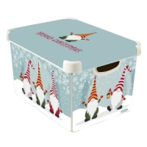 Curver Christmas Gnomes Deco Storage Box - 22L