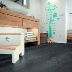 EGGER HOME Anthracite Slate Tile 8mm Aqua+ Laminate Flooring
