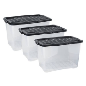 Strata Set of 3 Curve Boxes and Lids - 65L