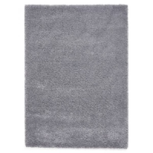 Ozzy Plain Shaggy Rug - Grey - 120x170cm