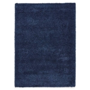 Ozzy Plain Shaggy Rug - Navy - 120x170cm