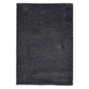 Ozzy Plain Shaggy Rug - Charcoal - 120x170cm