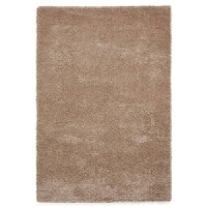 Ozzy Plain Shaggy Rug - Natural - 120x170cm