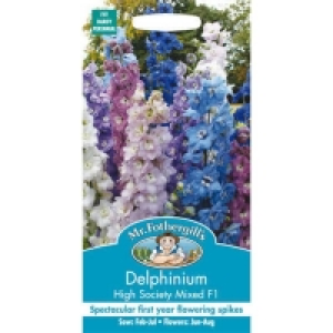 Mr. Fothergills Delphinium High Society Mixed F1 Seeds