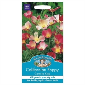 Mr. Fothergills Californian Poppy Carmine King Seeds