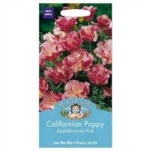 Mr. Fothergills Californian Poppy Appleblossom Pink Seeds