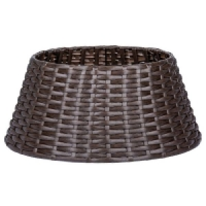 Dark Brown Circular Christmas Tree Skirt - 56cm