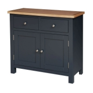 Lucerne Sideboard Oak Dark Blue 2 Doors 2 Drawers £179.98