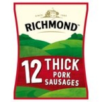 Morrisons  Richmond 12 Thick Pork Sausages