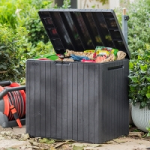 InExcess  Keter City Outdoor Garden Storage Box 113 Litres - Graphite