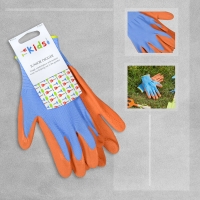 InExcess  Briers Kids Junior Digger Orange and Blue Gardening Gloves