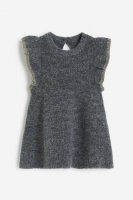 HM  Flounce-trimmed knitted dress