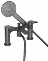 Wickes  Bristan Frammento Bath Shower Mixer Tap - Brushed Anthracite