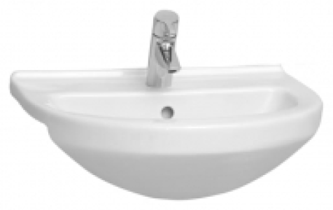 Wickes  Chennai 1 Tap Hole Semi Recessed Basin - 550mm