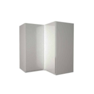 Handleless Grey Gloss 635mm Corner Wall Unit