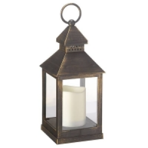 Kentish Garden Lantern with Candle (Battery Operated)