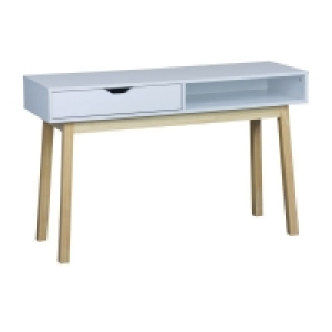 Malmo Console Table White 1 Shelf 1 Drawer £59.00