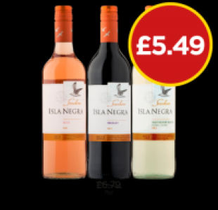 Budgens  AMAZING VALUE: Isla Negra Rosé, Merlot, Sauvignon Blanc