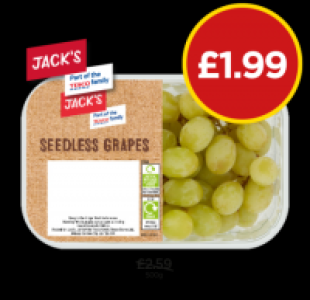Jacks Seedless Grapes Green