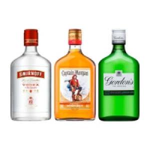 Smirnoff, Gordons Gin & Captain Morgan Spiced Rum £10.00