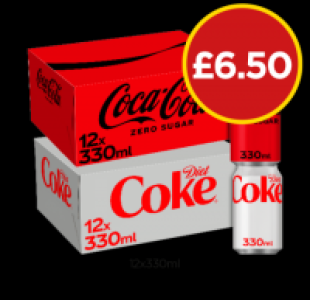 JANUARY SALE: Coca Cola Zero Sugar, Diet Coke