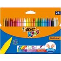 Ocado  BIC Kids Plastidecor Crayons Wallet of 24