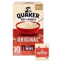 Waitrose  Quaker Oat So Simple Original Porridge Sachets270g