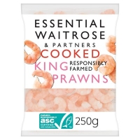 Waitrose  Essential Frozen Cooked King Prawns250g