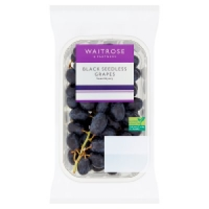 Waitrose  Waitrose Black Seedless Grapes400g