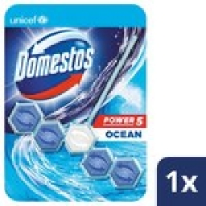 Domestos Power 5 Ocean Toilet Rim Block 1pc &pound;1.50