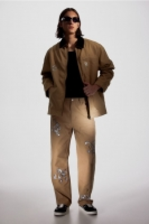 Relaxed Fit Worker trousers £10.00